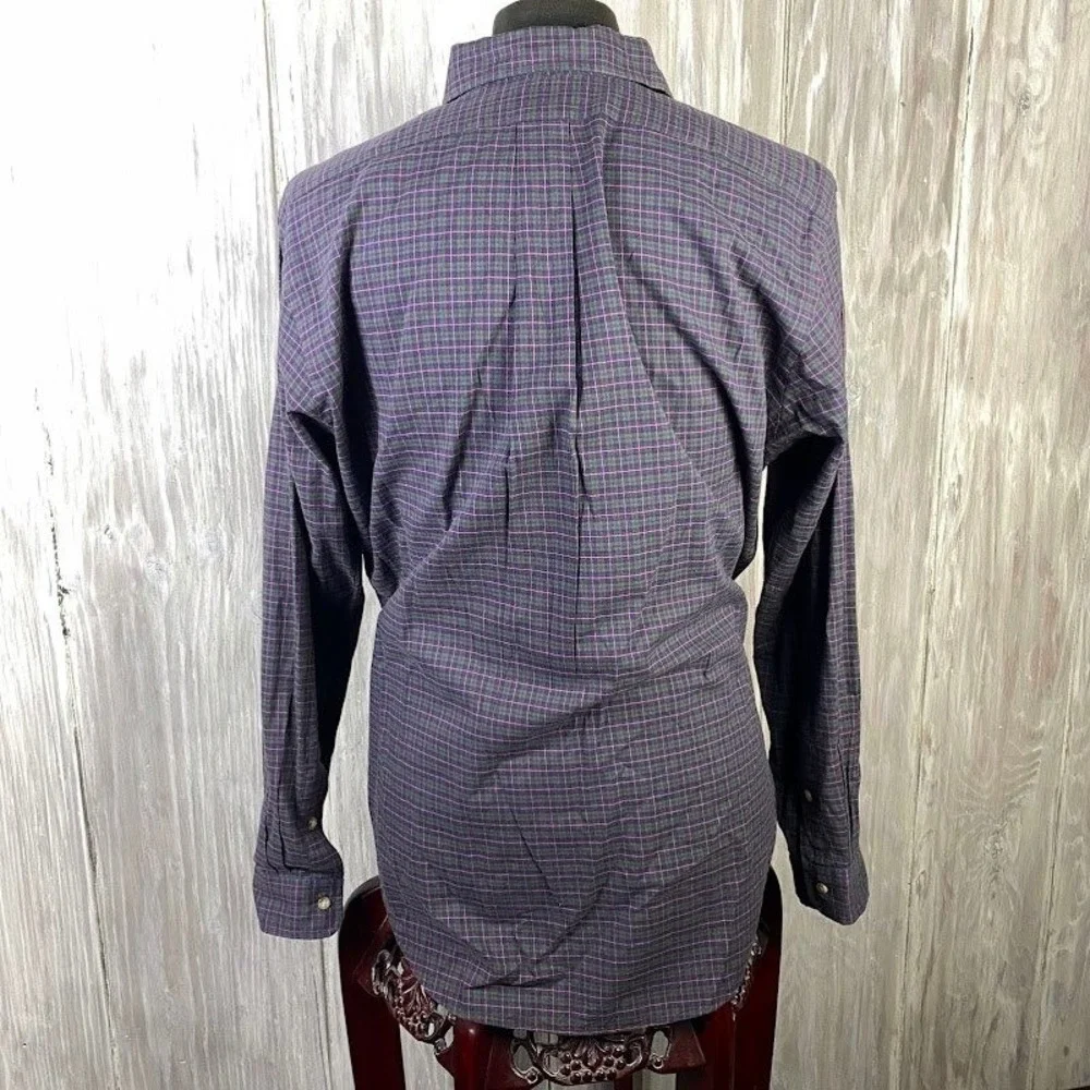 Polo Ralph Lauren Plaid Button Down Shirt Men's Long Sleeve Casual Classic Fit